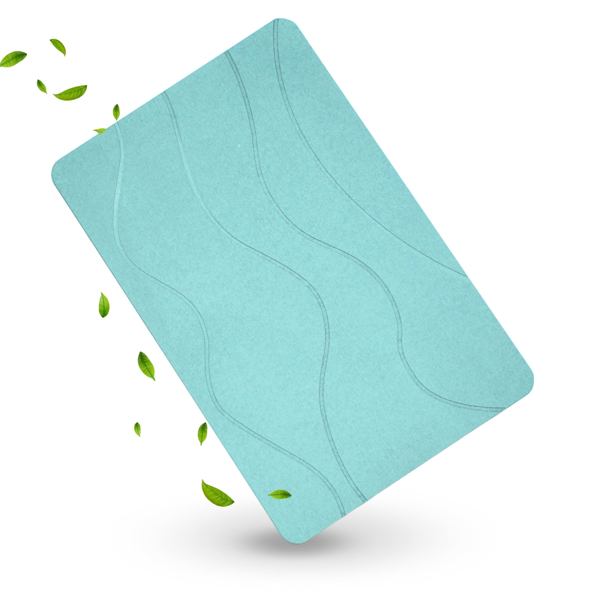 Alfombra Diatomita 60x39 - Waves Verde