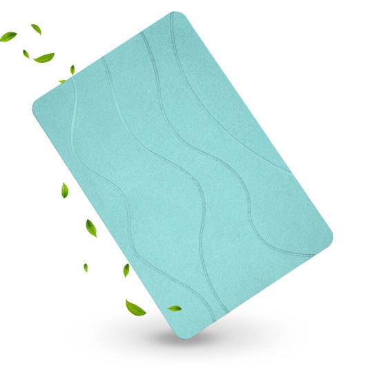 Alfombra Diatomita 60x39 - Waves azul