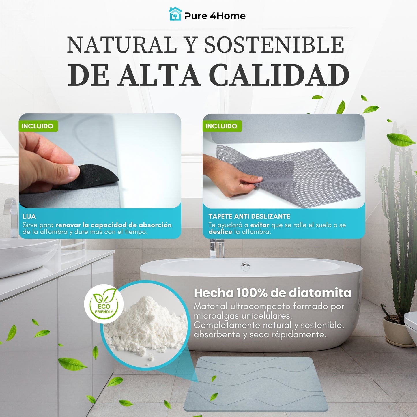 Alfombra Diatomita Baño