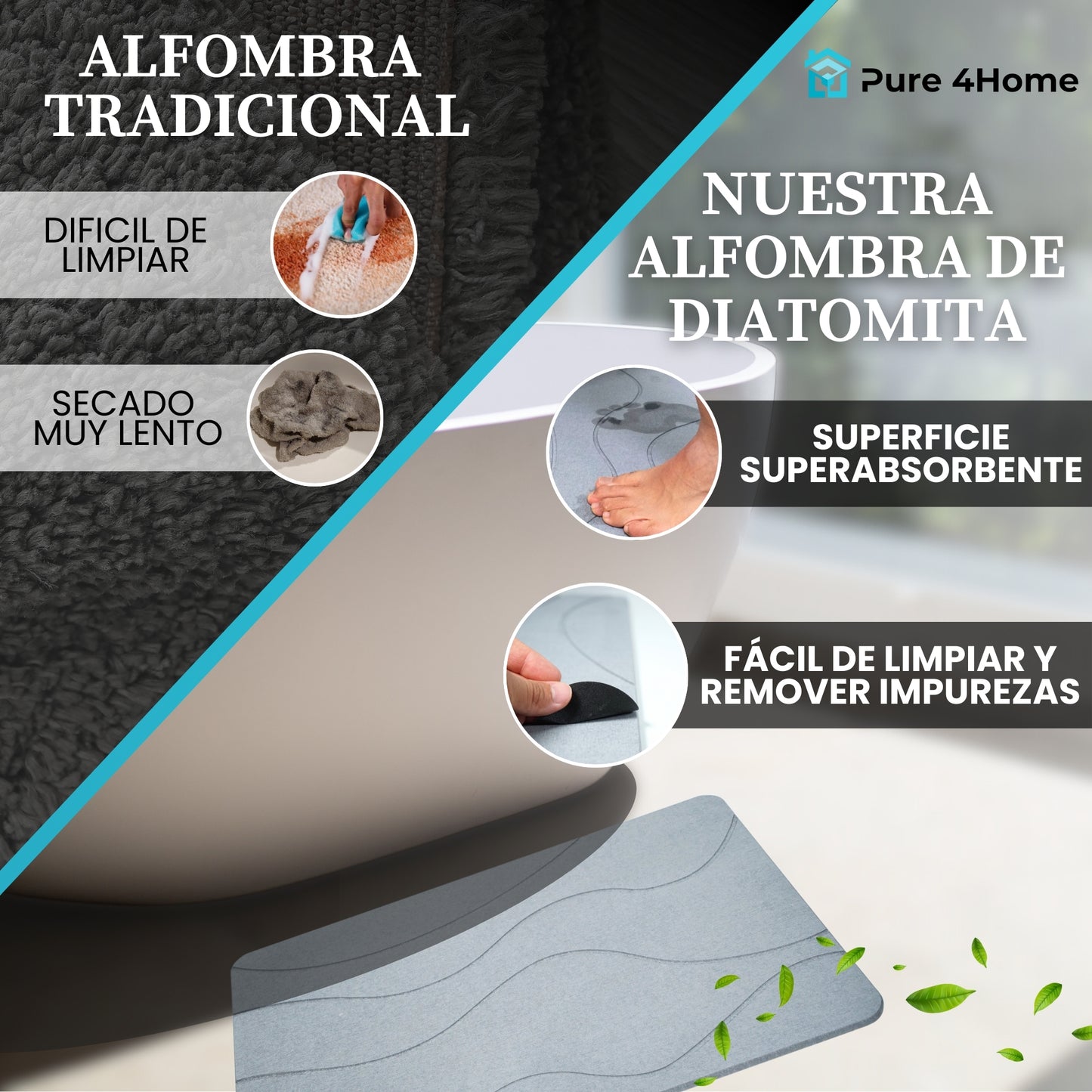 Alfombra Diatomita Baño