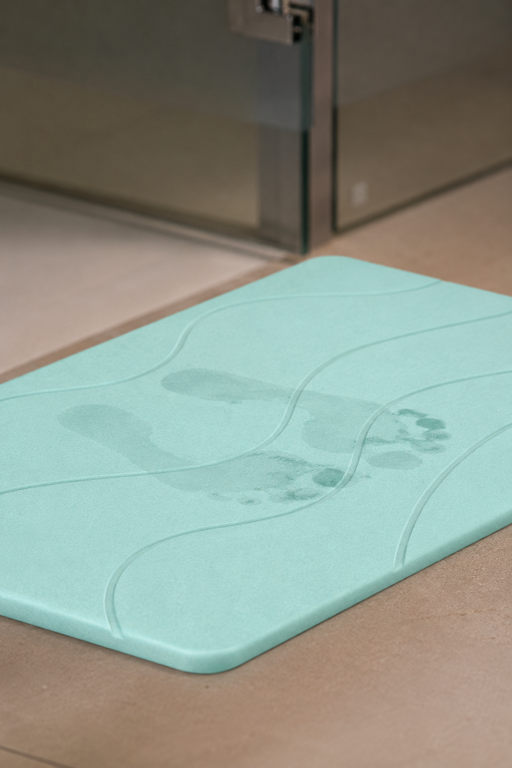 Alfombra Diatomita 60x39 - Waves Verde