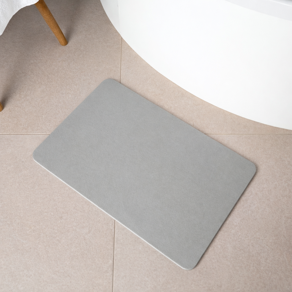 Alfombra Diatomita 60x39 - Lisa Gris