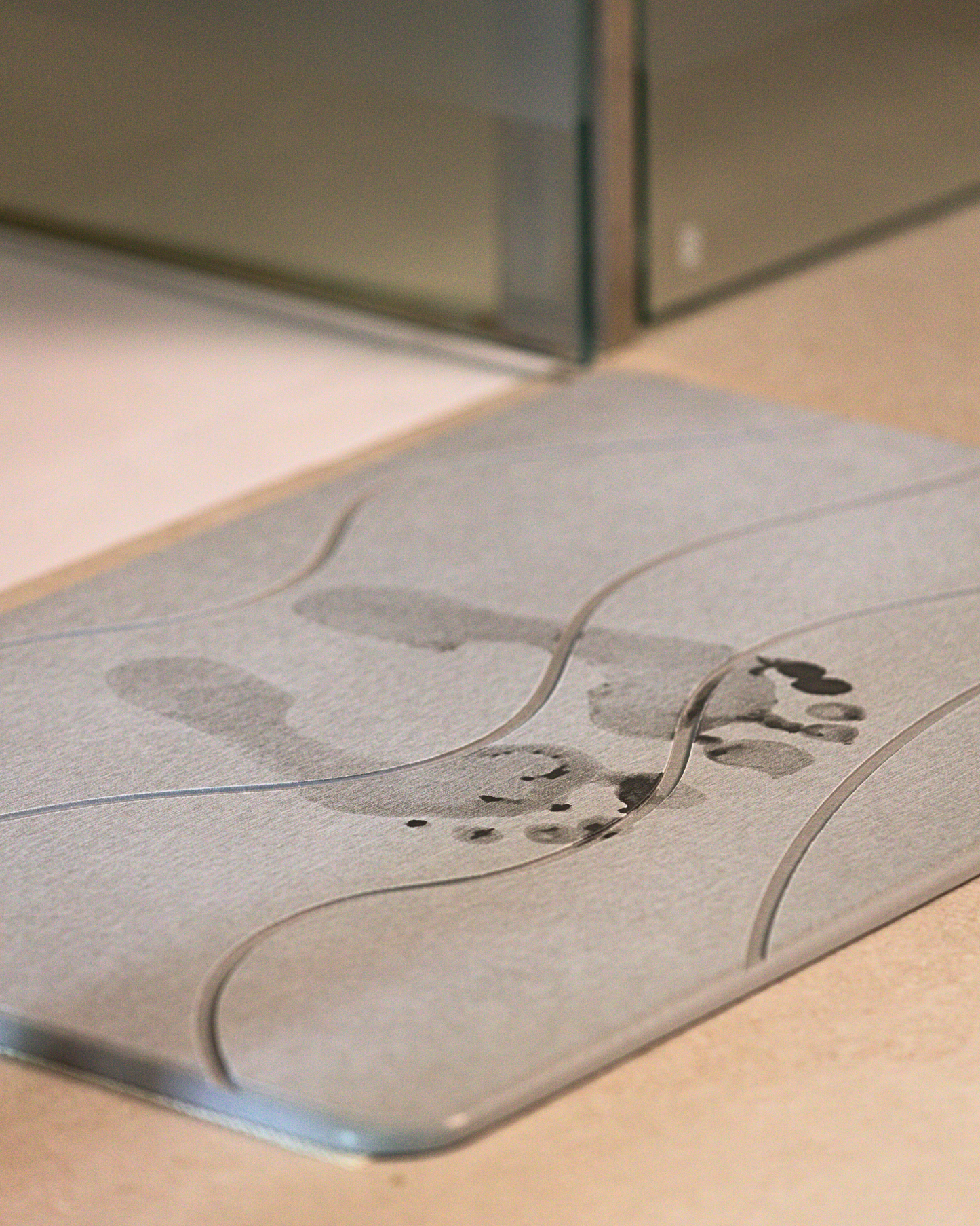 Alfombra Diatomita 60x39 - Waves gris