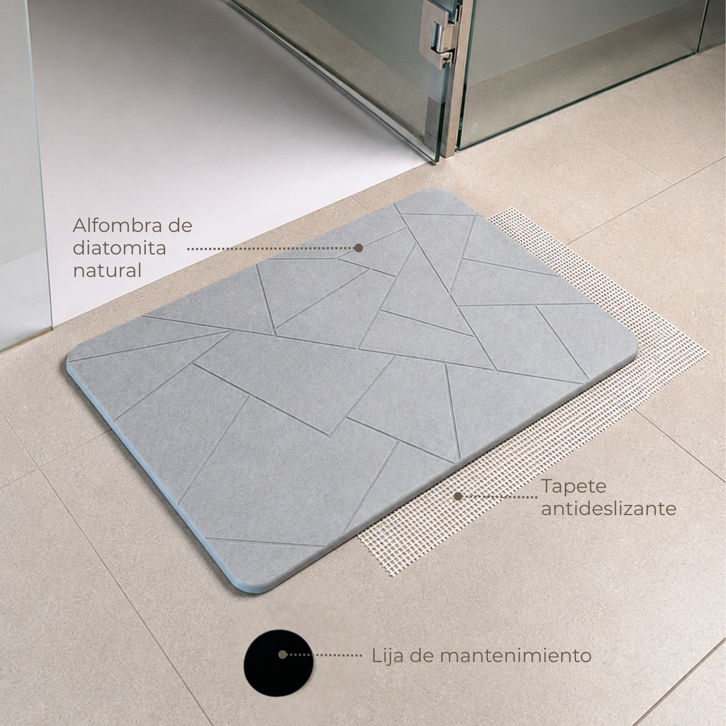 Alfombra Diatomita 60x39 - Mosaico