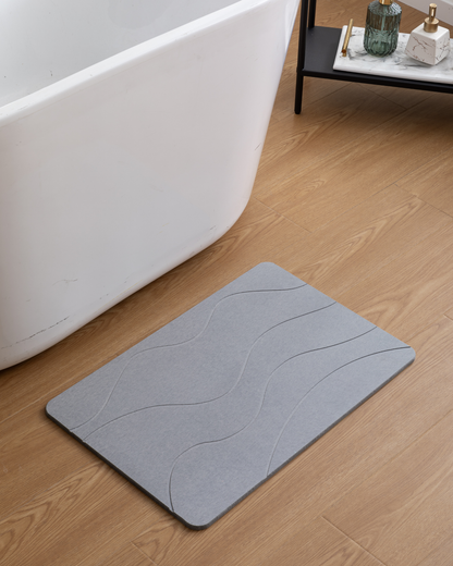 Alfombra Diatomita 60x39 - Waves gris