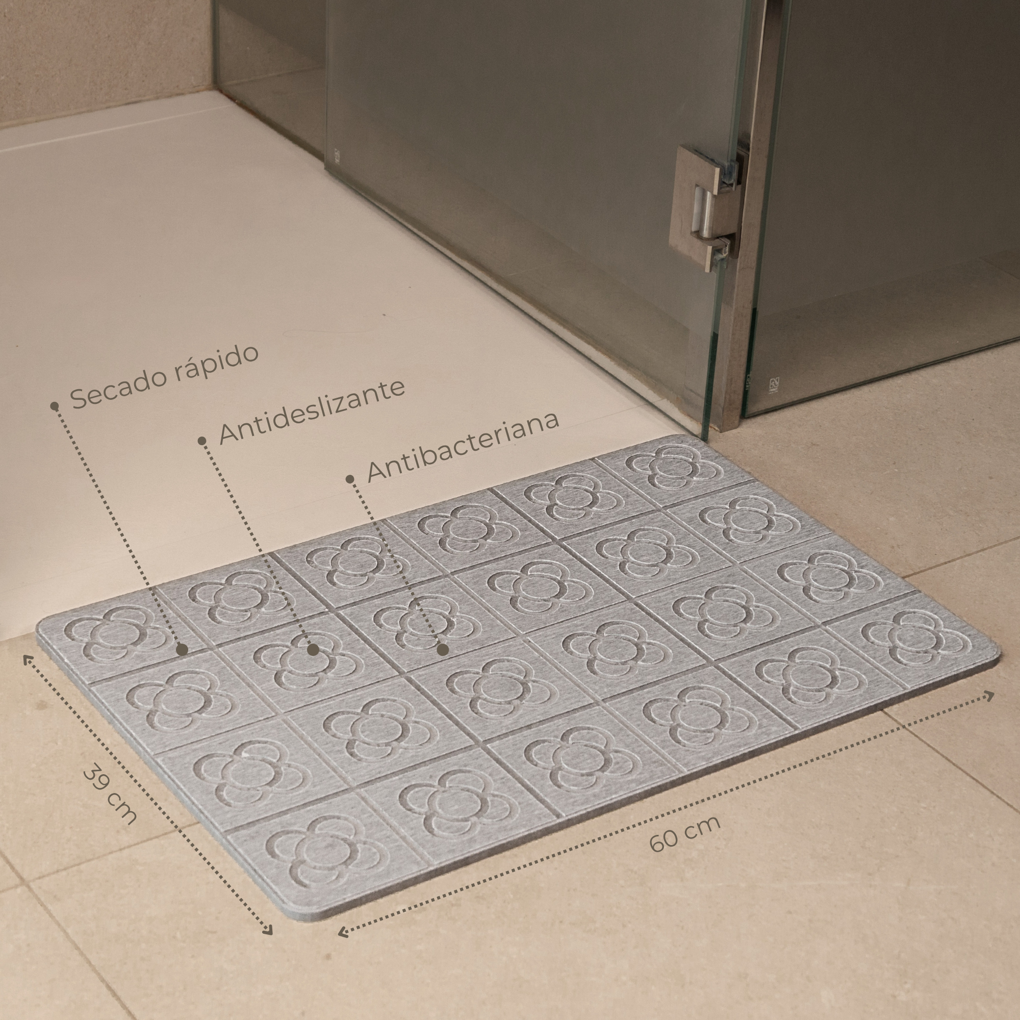 Alfombra Diatomita 60x39 - Panots