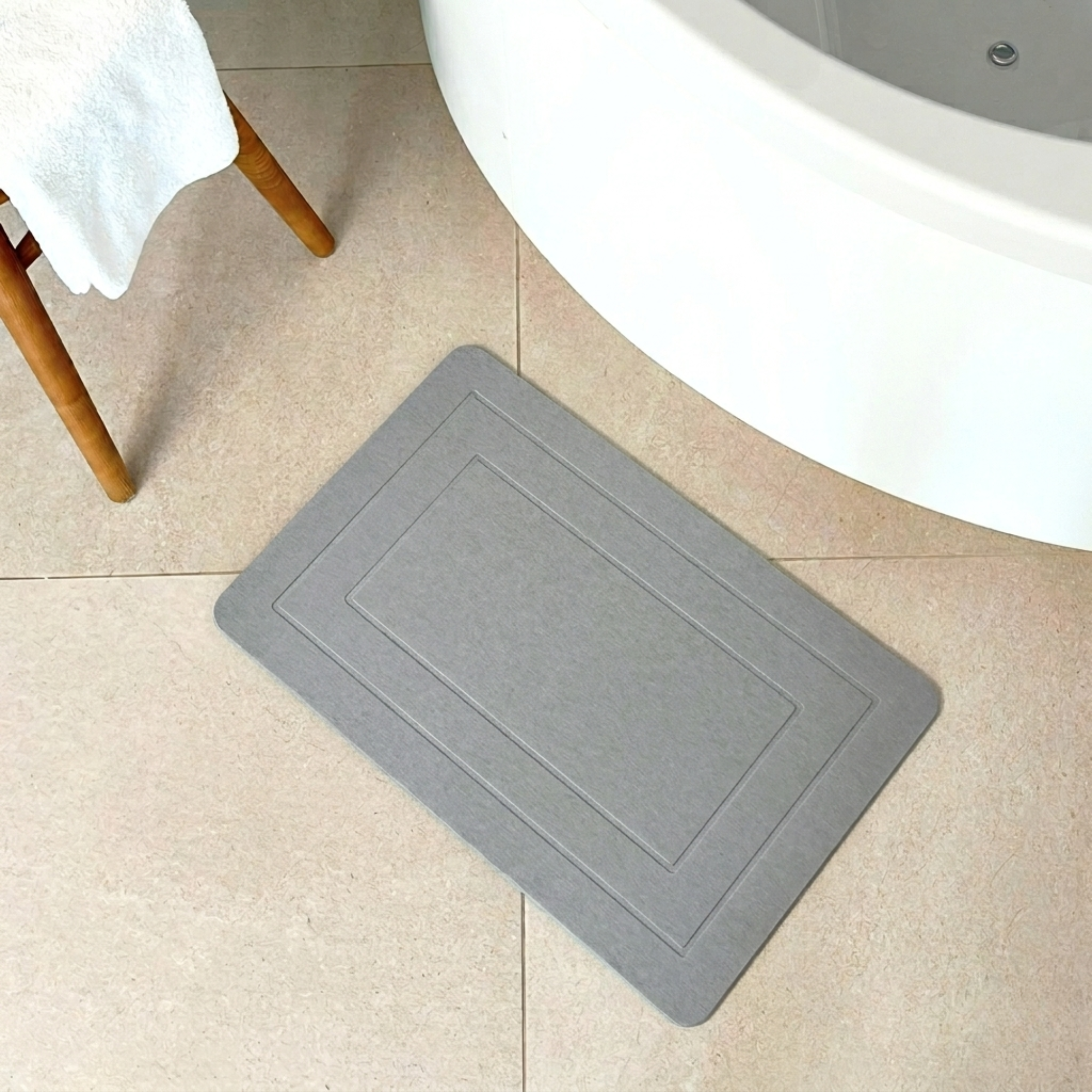 Alfombra Diatomita 60x39 - Cuadrados