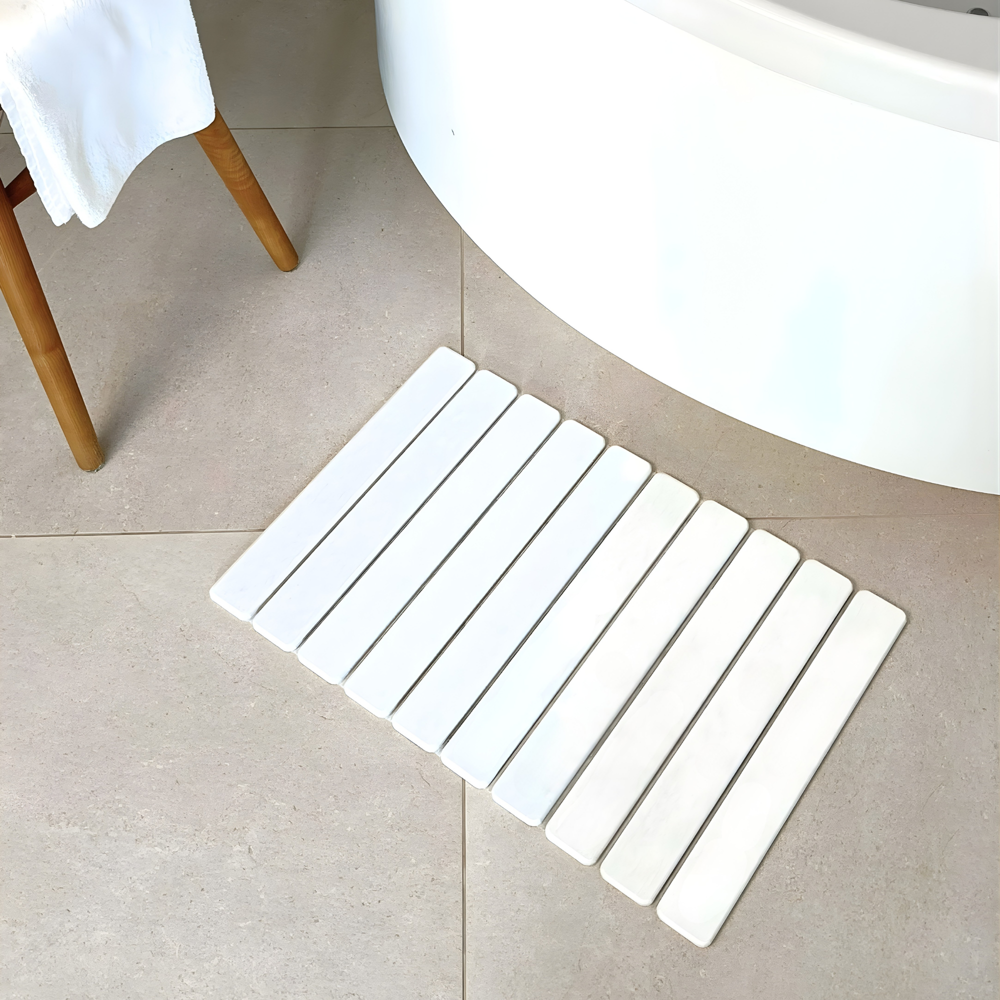 Alfombra Diatomita 60x39 - Plegable Blanco