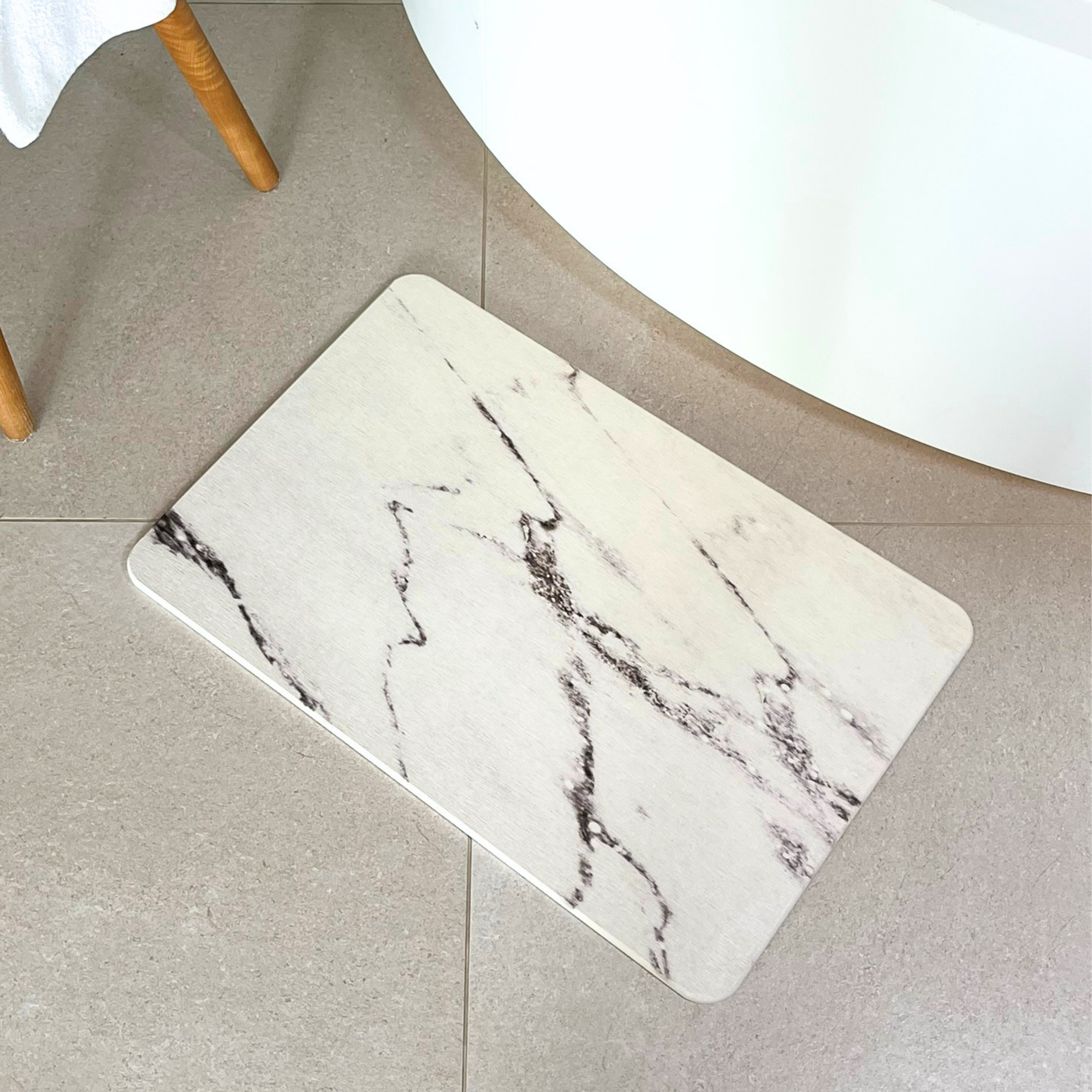 Alfombra Diatomita 60x39 - Turco Blanco