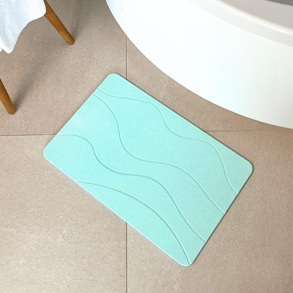 Alfombra Diatomita 60x39 - Waves Verde