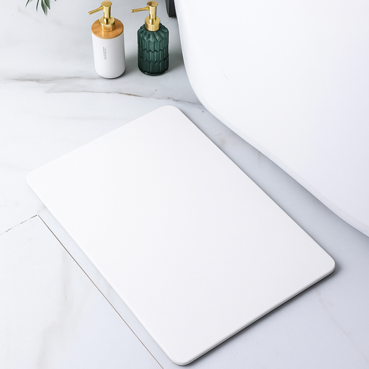 Alfombra Diatomita 60x39 - Lisa Blanco